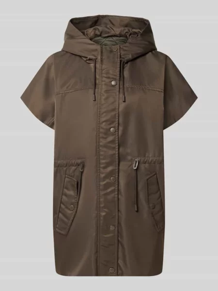 Kamizelka o kroju oversized z kapturem model ORIGANO' Weekend Max Mara