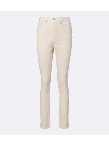 Skinny fit džínsy Jacquemus biela