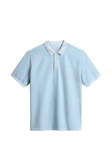 Tricou polo Woolrich albastru