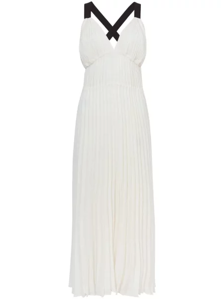 Sukienka Proenza Schouler White Label plisowana garniturowa biała