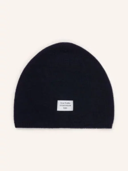 Acne Studios Kašmírová Čepice tmavě modrá