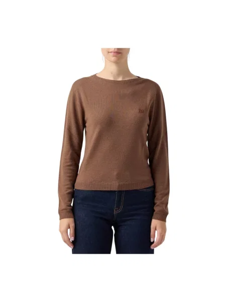 Sweter Ermanno Scervino wełniany brązowy