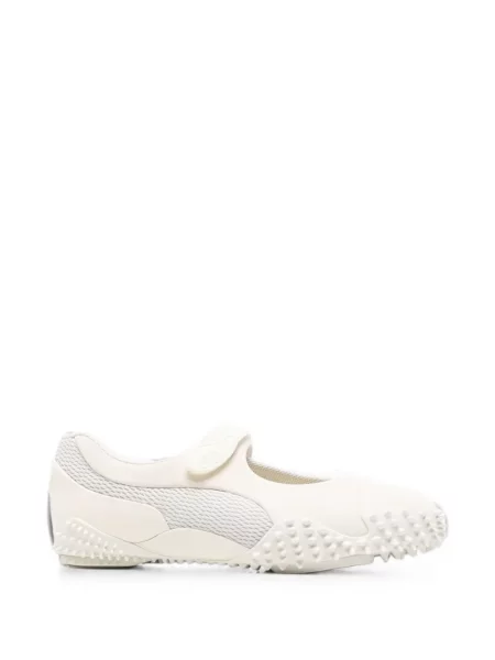 Sneakerși Puma cu bretele alb