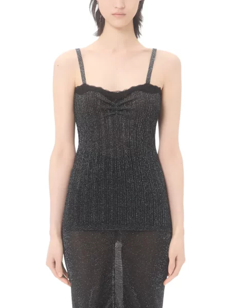 Top Valentino Garavani tricotate negru
