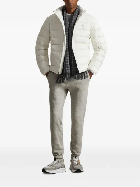 Dlouhá pruhovaná s límcem kšiltovka Polo Ralph Lauren modrá