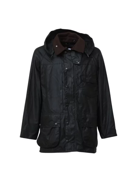 Woskowana kurtka Barbour czarna