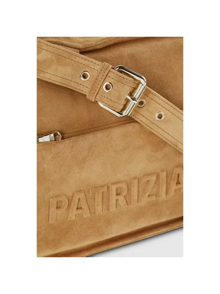 Torebka Patrizia Pepe biznesowa brązowa