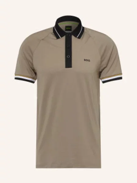 Boss Funkční Polokošile Toc Court Slim Fit béžová černá bílá