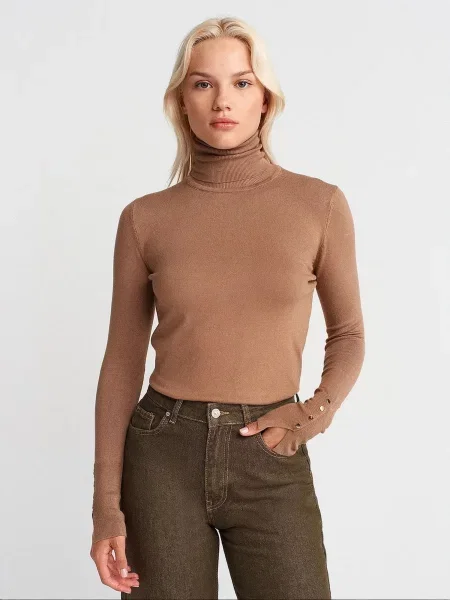 Dilvin Pulover Pullover karamel