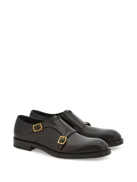 Pantofi monk Ferragamo maro