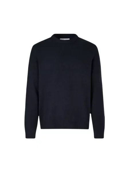 Sweter Samsoe Samsoe wełniany niebieski