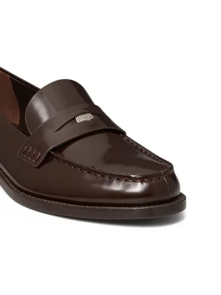 Pantofi loafer Tory Burch din piele maro
