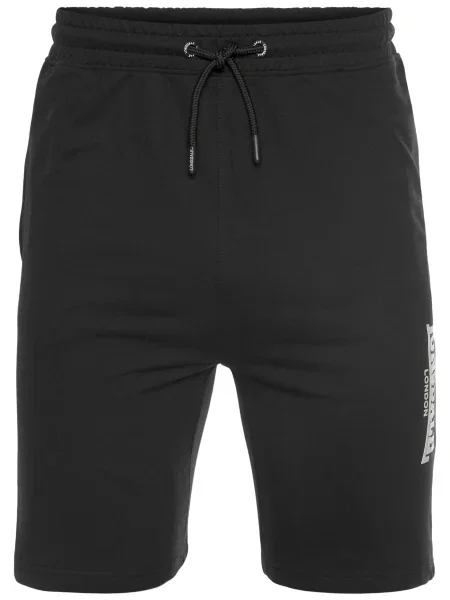 LONSDALE Hlače Fringford črna bela