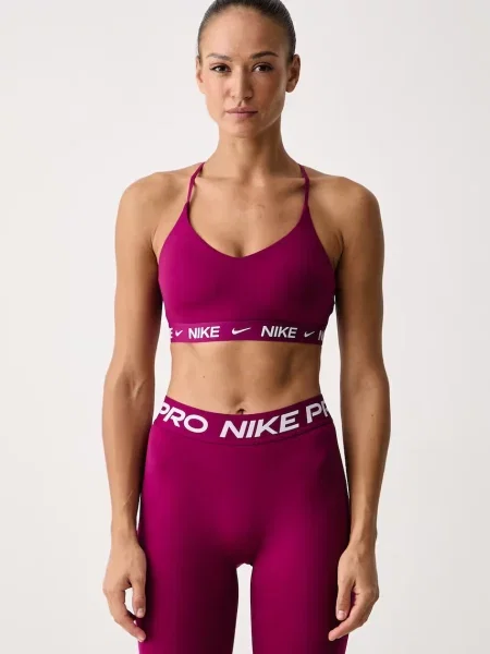 Nike športová podprsenka Indy fialová