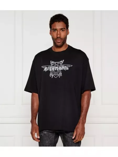 John Richmond Tricou | Oversize fit negru