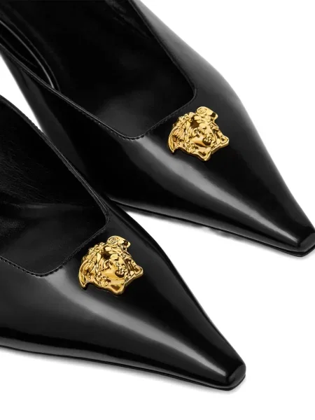 Papuci tip mules Versace negru