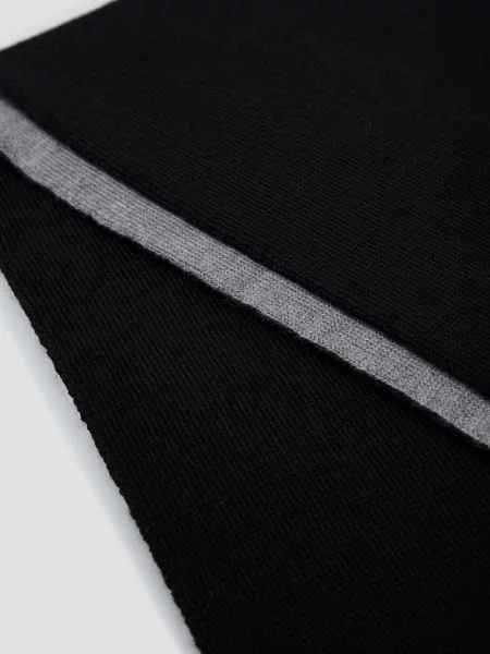 Шерстяной шарф Baldinini черный