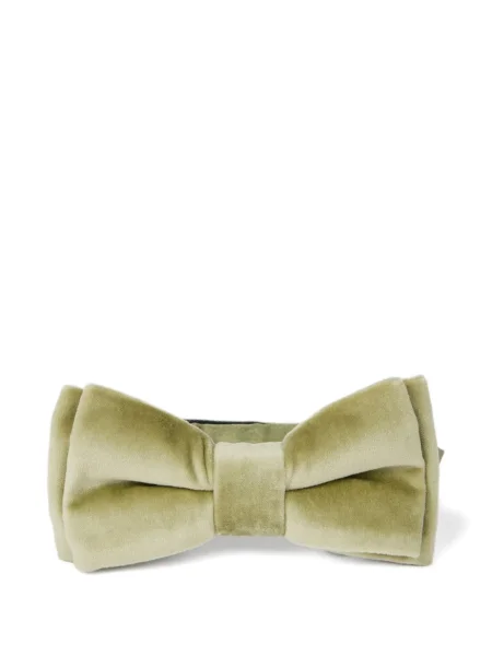 Cravată Paul Smith cu funde plisată verde