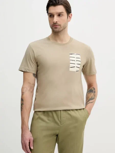 Calvin Klein Jeans tričko béžové