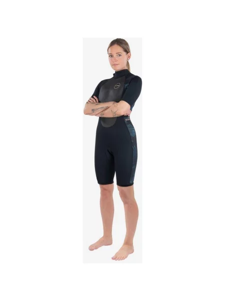Kombinezon Dakine Quantum Back Zip Shorty mm czarno-niebieski 4 czarny