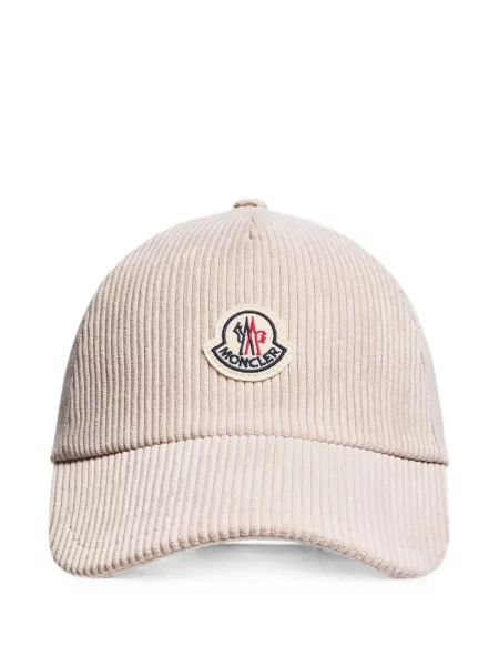 Șapcă Moncler de catifea cord cu autograf