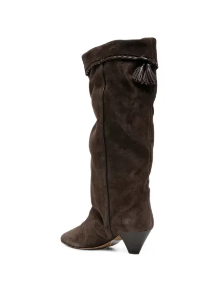 Botine Isabel Marant din piele de căprioară maro