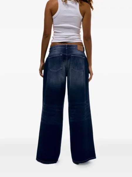 Široke traperice Juicy Couture plava