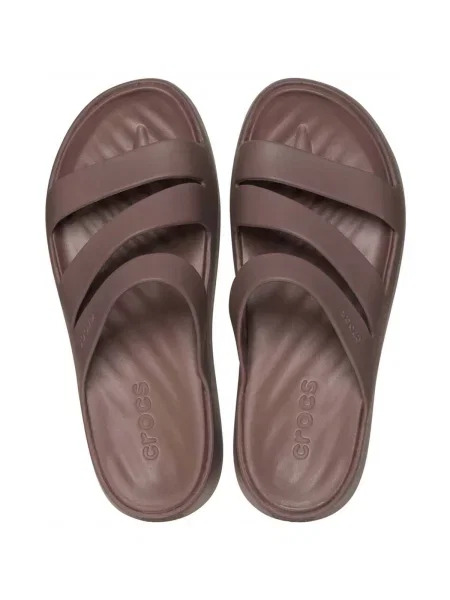 Pantofi Crocs cu bretele maro