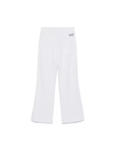 Emporio Armani Spodnie Kobieta L spodnie z elastycznym pasem biały