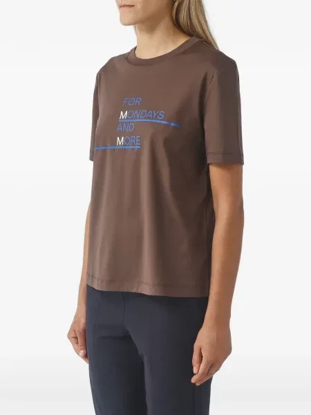 Tricou Max Mara cu imagine maro