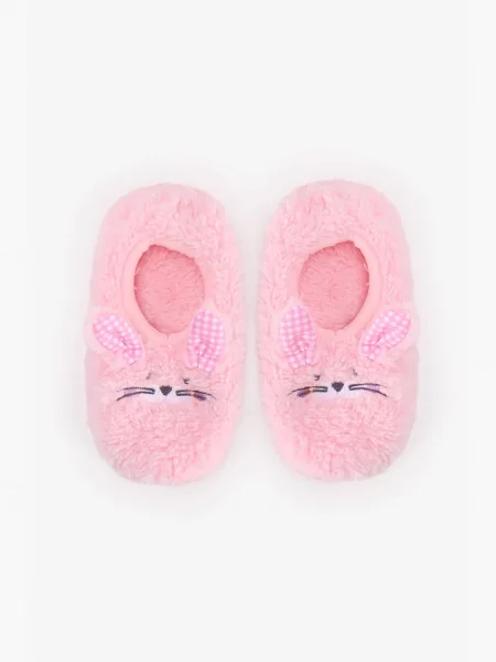 Penti Čarape PENTI Mädchen Hausschuhsocken mit Karos und Häschen puder roza