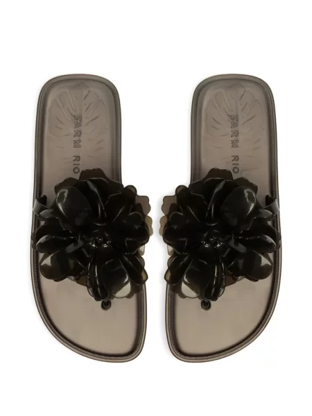 Sandale Farm Rio cu model floral negru