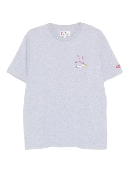 Tricou Mc2 Saint Barth cu broderie gri