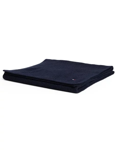 Fular Tommy Hilfiger Flag Bleumarin albastru