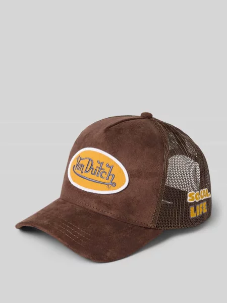 Czapka z daszkiem typu trucker z naszywką z logo model CASQUETTE' Von Dutch czarna