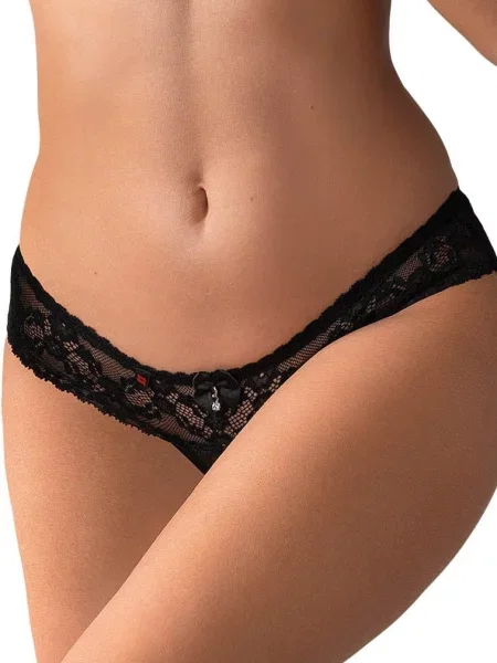 Эротические стринги с вырезом чорні