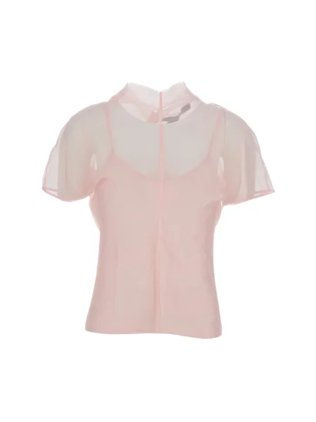 Bluzka Federica Tosi z organzy różowa