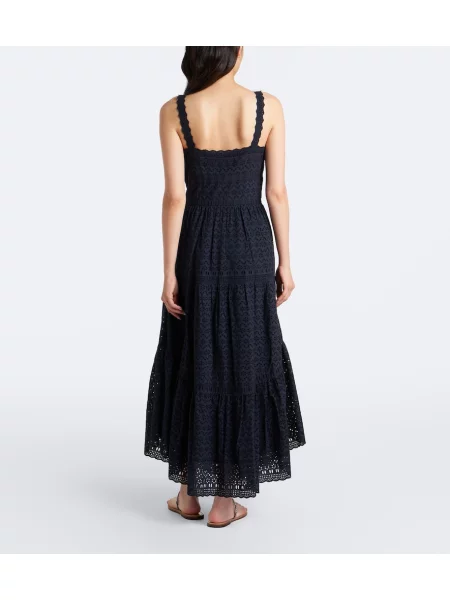 Rochie midi Ulla Johnson cu broderie albastru