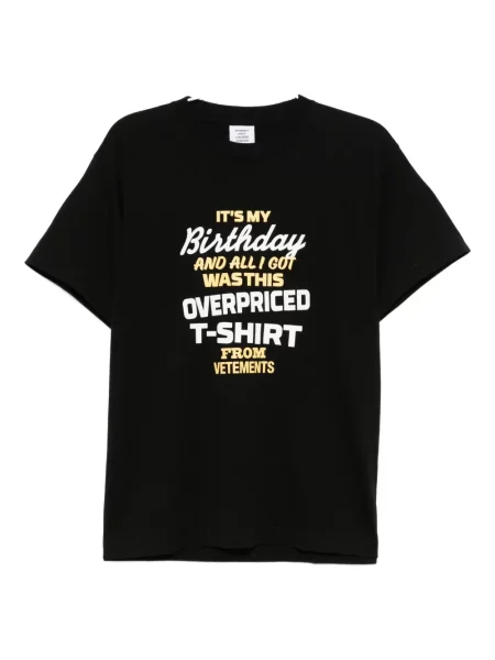 Tricou Vetements cu imagine negru