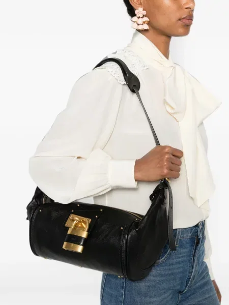 Geantă Chloé din piele negru