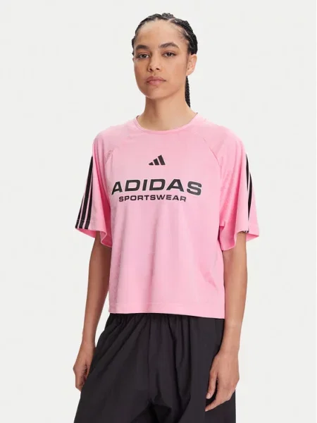 Adidas Koszulki Kobieta S Stylowe T-shirty dla mężczyzn różowy