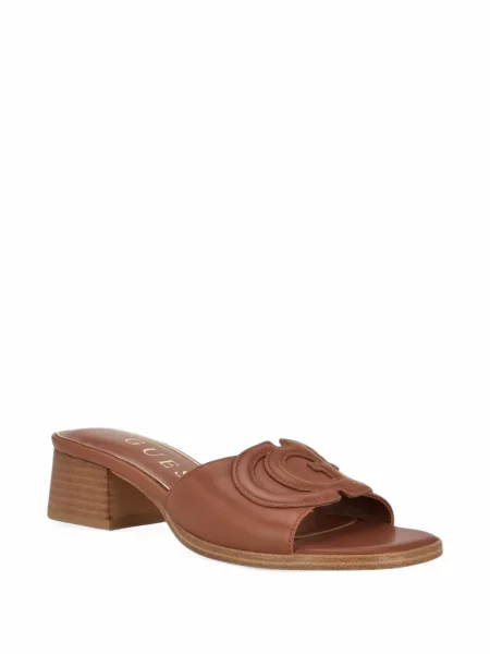 Sandale Guess din piele maro