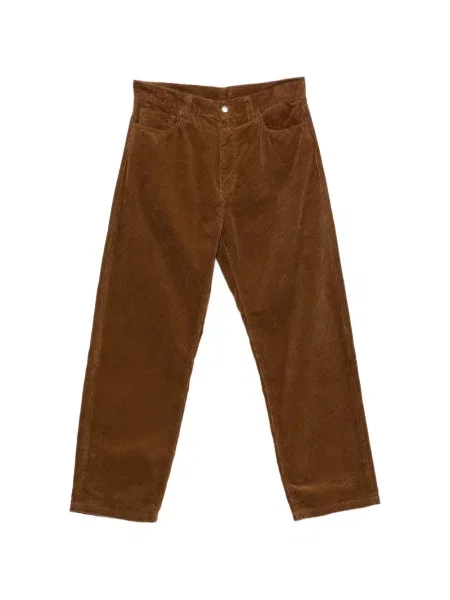 Pantaloni Carhartt Wip de catifea cord maro