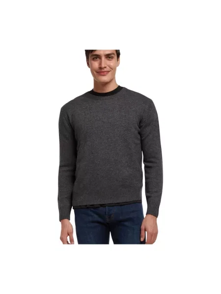 Sweter Brooks Brothers z kaszmiru szary
