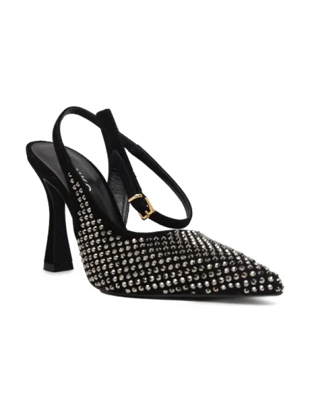 Sandale Pinko din piele slingback negru