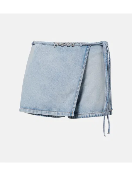 Pantaloni scurți din denim Loewe albastru