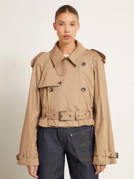 Jw Anderson Trenchová Bunda velbloudí
