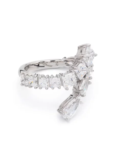 Inel Swarovski argintiu