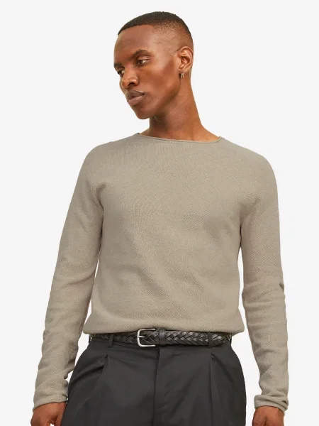 JACK & JONES Pulover JJEHill' bej