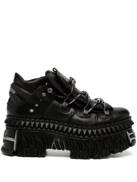 Sneakerși Vetements din piele negru